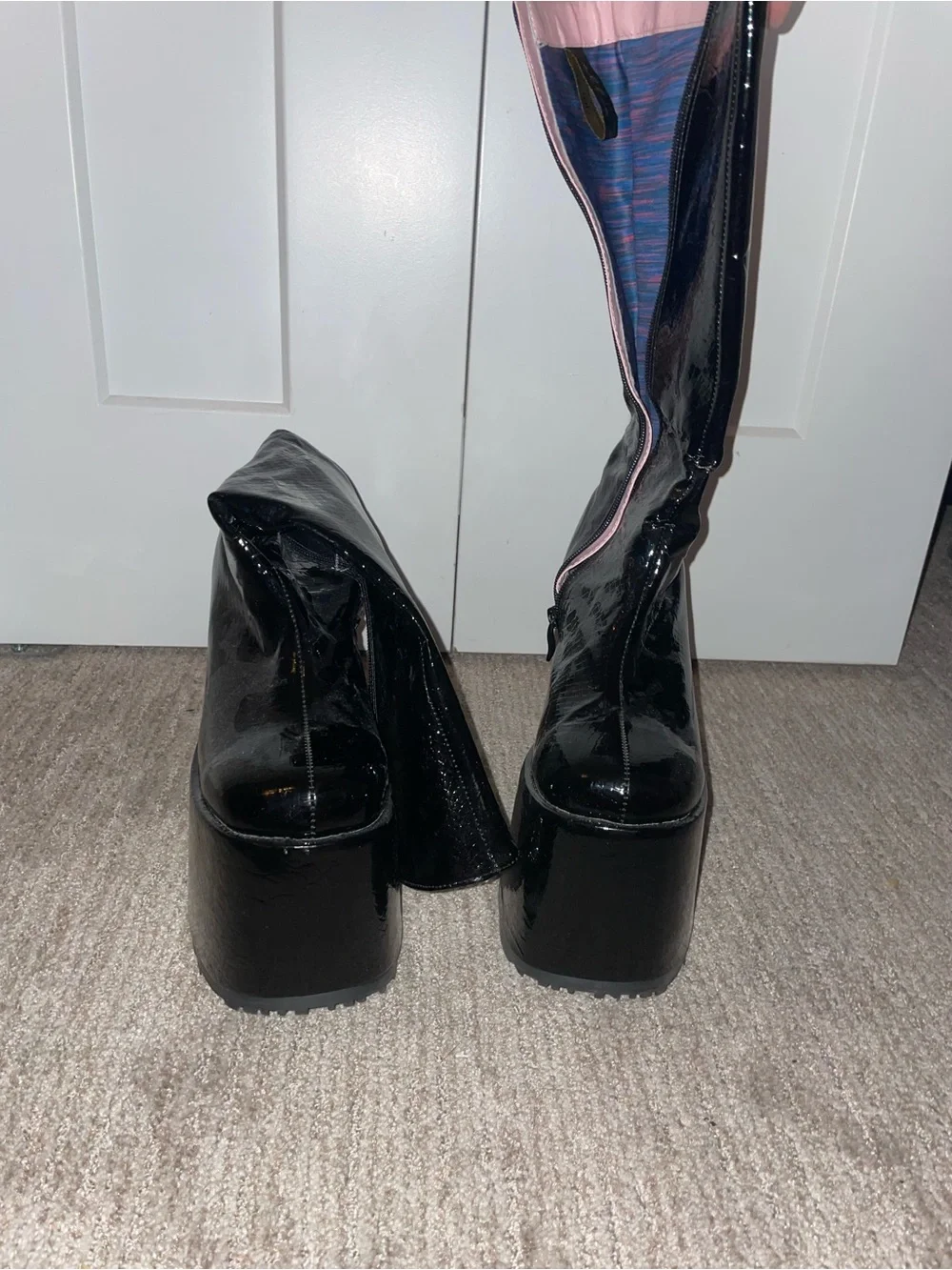 Black 6” Platform Boots